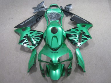 2003-2004 Green Black Honda CBR600RR Motor Bike Fairings for Sale