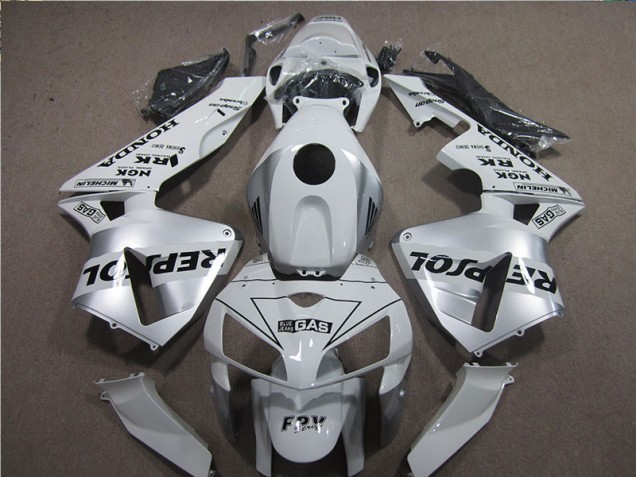 2005-2006 White Black Repsol Honda CBR600RR Motorcyle Fairings for Sale