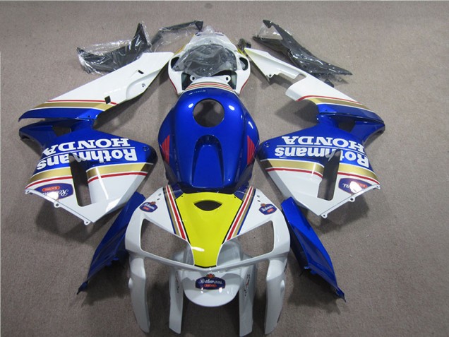 2005-2006 Blue White Rothmans Honda CBR600RR Moto Fairings for Sale