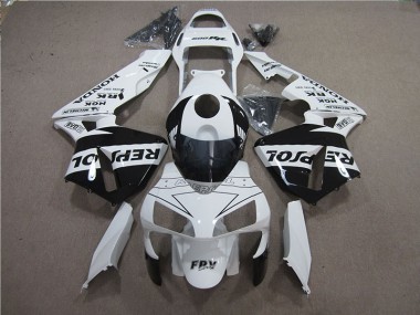 2005-2006 White Black Repsol Honda CBR600RR Motorcylce Fairings for Sale