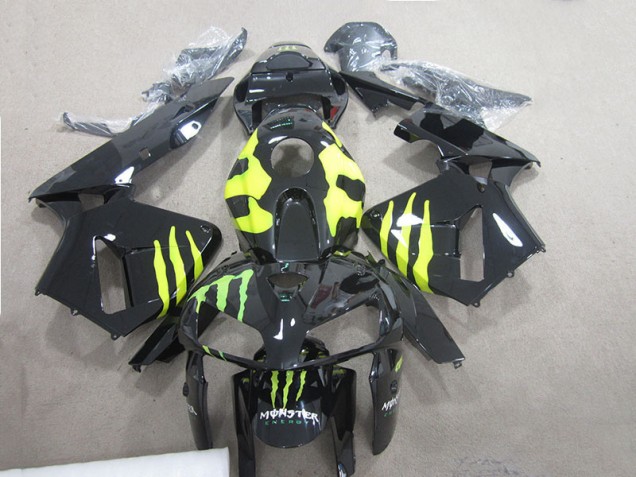 2005-2006 Black Green Monster Honda CBR600RR Motor Bike Fairings for Sale