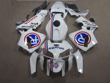 2005-2006 White Blue Repsol Honda CBR600RR Bike Fairing Kit for Sale