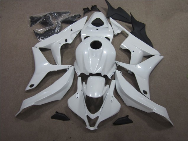 2007-2008 White Honda CBR600RR Bike Fairings for Sale