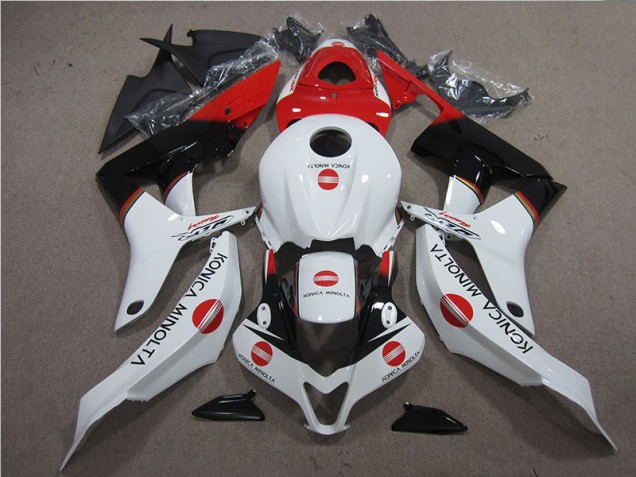 2007-2008 Red White Black Konica Minolta Honda CBR600RR Motor Bike Fairings for Sale