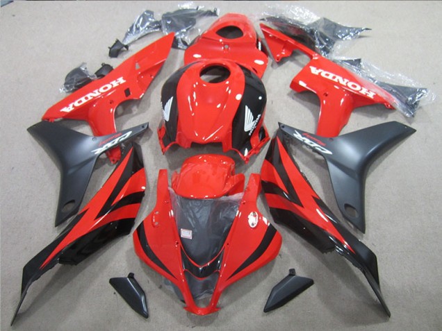 2007-2008 Black Red Honda CBR600RR Motorbike Fairings for Sale