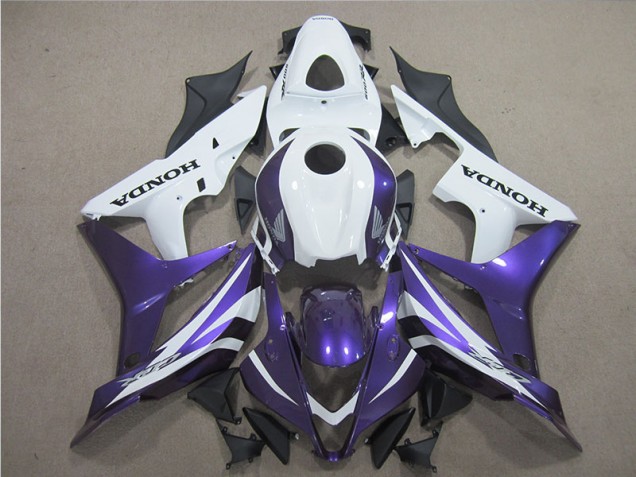 2007-2008 Purple White Honda CBR600RR Motor Bike Fairings for Sale