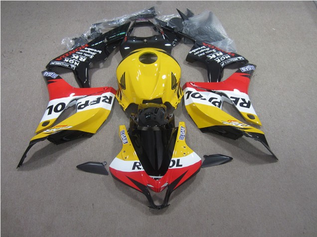 2007-2008 Yellow Red Black Repsol Honda CBR600RR Moto Fairings for Sale