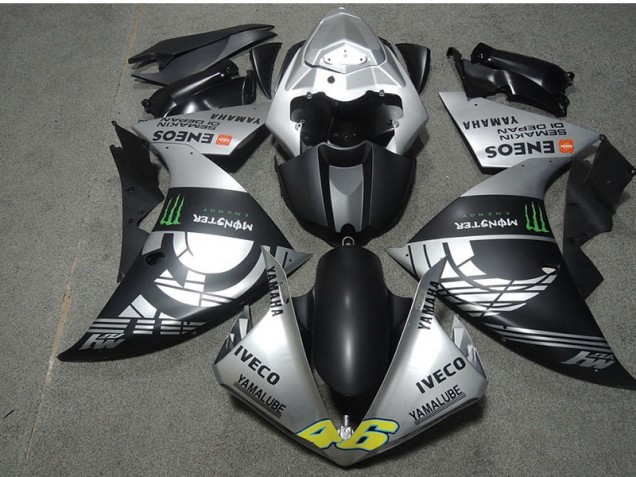 2007-2008 Black Silver Monster IVECO 46 Honda CBR600RR Motorcyle Fairings for Sale