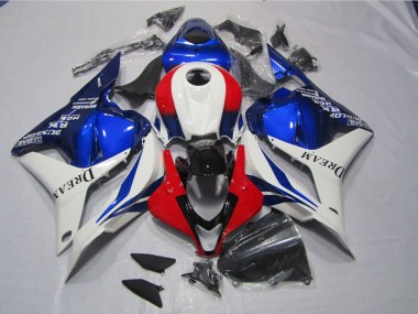 2009-2012 White Blue Red DREAM Honda CBR600RR Motor Fairings for Sale