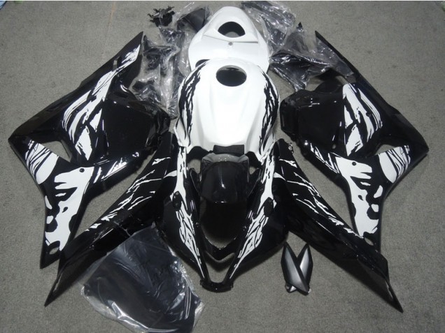 2009-2012 Black White Honda CBR600RR Bike Fairing for Sale