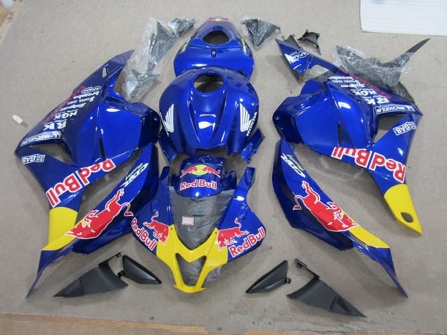 2009-2012 Blue Red Bull Honda CBR600RR Replacement Motorcycle Fairings for Sale