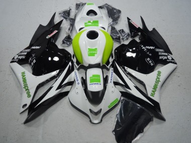 2009-2012 Black White Green Hannspree Honda CBR600RR Moto Fairings for Sale