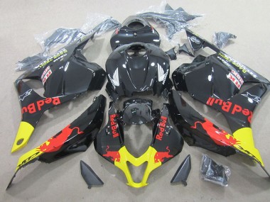 2009-2012 Black Red Bull Honda CBR600RR Replacement Motorcycle Fairing Kits for Sale