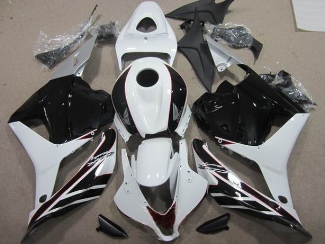 2009-2012 Black White Honda CBR600RR Motorcycle Fairings for Sale