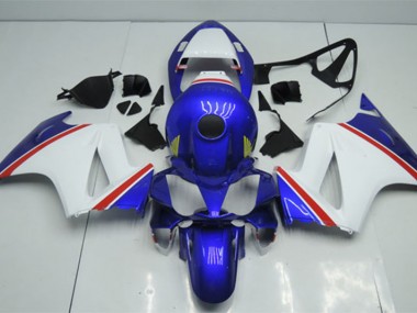 2002-2013 Blue White Honda VFR800 Motorcycle Fairings Kit for Sale