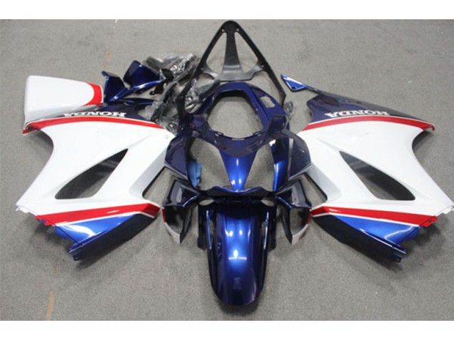 2002-2013 Blue White Honda VFR800 Motorcycle Fairings for Sale