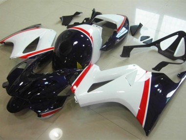 2002-2013 White Blue Honda VFR800 Replacement Motorcycle Fairings for Sale