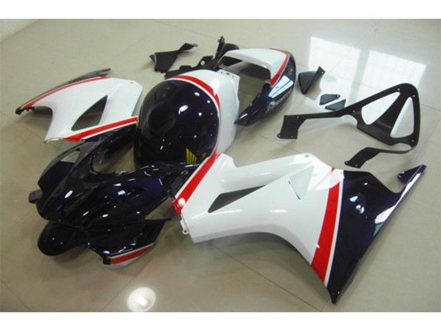 2002-2013 White Blue Honda VFR800 Replacement Motorcycle Fairings for Sale