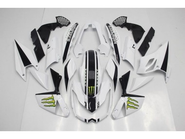 2007-2009 White Kawasaki Z1000 Moto Fairings for Sale