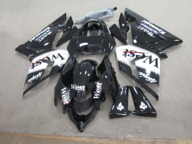 2003-2005 Black West Ninja Kawasaki ZX10R Motorbike Fairing Kits for Sale