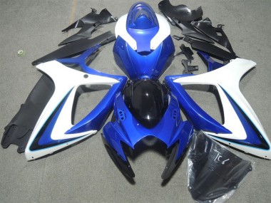 2006-2007 Blue White Kawasaki ZX10R Bike Fairings for Sale