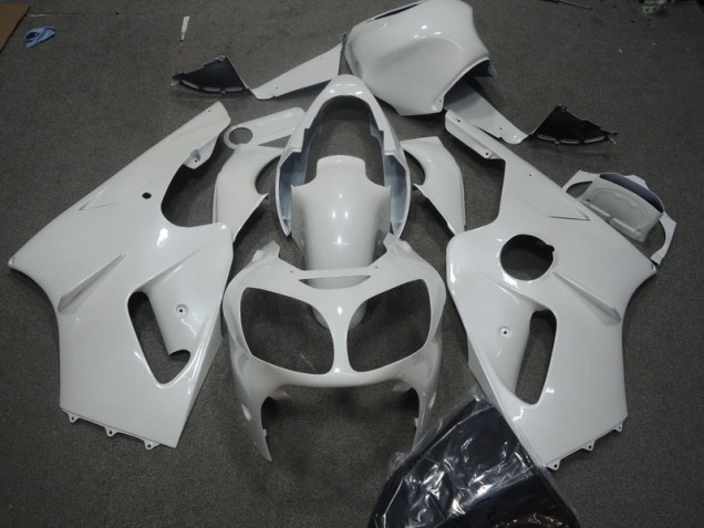 2002-2006 White Kawasaki ZX12R Motorcyle Fairings for Sale