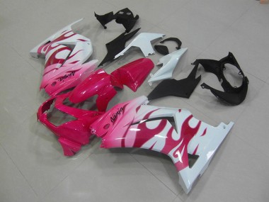 2008-2012 Pink White Kawasaki ZX250R Bike Fairings for Sale