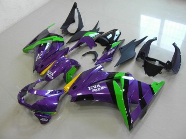 2008-2012 Purple EVA Racing Kawasaki ZX250R Bike Fairing for Sale