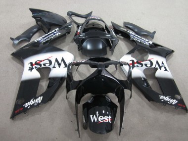 2003-2004 Black West Ninja 636 Kawasaki ZX6R Motorcylce Fairings for Sale