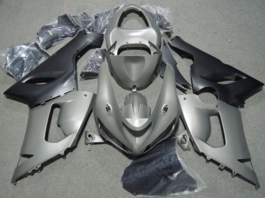 2005-2006 Grey Black Kawasaki ZX6R Motorcycle Bodywork for Sale