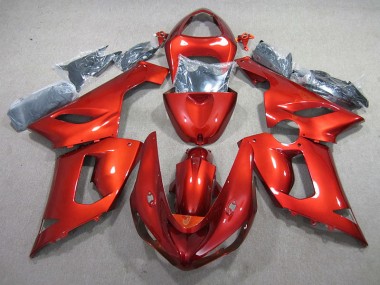 2005-2006 Orange Kawasaki ZX6R Motor Fairings for Sale