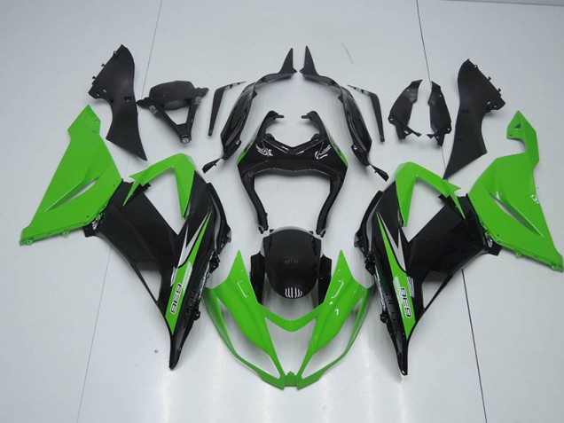 2013-2018 Black Green 636 Kawasaki ZX6R Bike Fairings for Sale