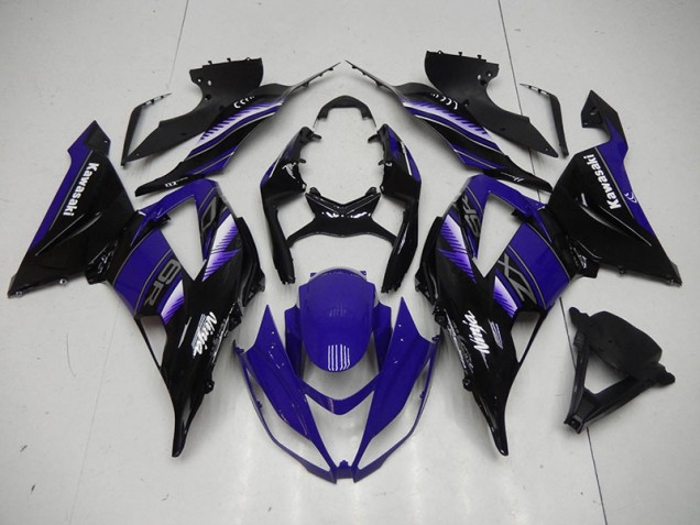 2013-2018 Black Blue Kawasaki ZX6R Motorbike Fairing for Sale