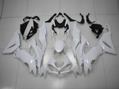 2019-2023 White Kawasaki ZX6R Motorcycle Replacement Fairings for Sale