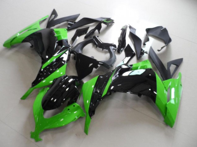 2013-2016 Black Green Kawasaki ZX300R Motorbike Fairing Kits for Sale