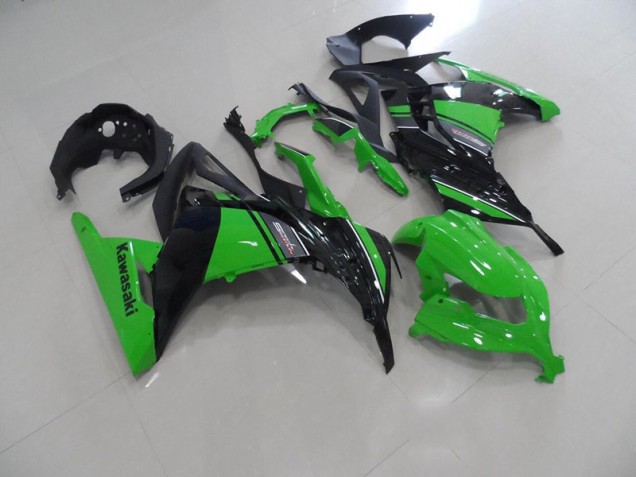 2013-2016 Black Green Kawasaki ZX300R Motorcycle Replacement Fairings for Sale