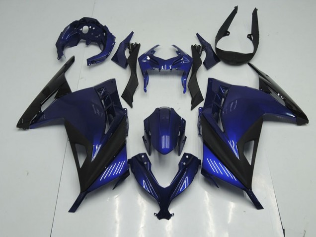 2013-2016 Blue Black Kawasaki ZX300R Motorcyle Fairings for Sale