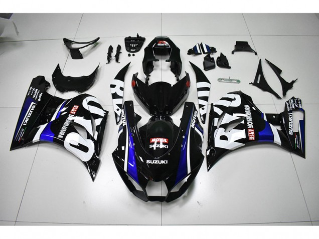 2017-2021 Black White Motul Suzuki GSXR1000 Motorcycle Fairings Kits for Sale