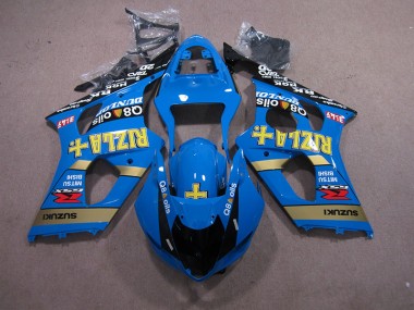 2003-2004 Blue Rizla Q8 oils Suzuki GSXR1000 Motorcycle Fairing for Sale