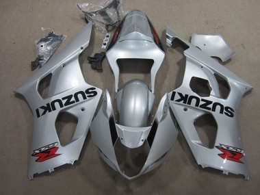 2003-2004 Silver Suzuki GSXR1000 Motorcycle Fairing Kits for Sale