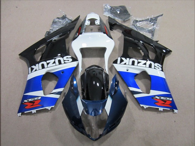 2003-2004 Blue White Decal Suzuki GSXR1000 Motorbike Fairing for Sale