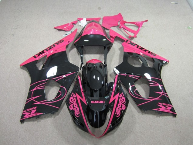 2003-2004 Pink Black Suzuki GSXR1000 Bike Fairing Kit for Sale