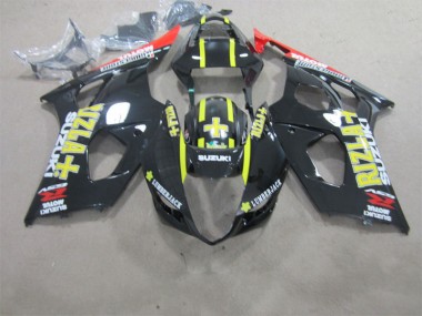 2003-2004 Black Rizla Suzuki GSXR1000 Motorbike Fairing Kits for Sale