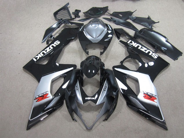 2005-2006 Black White Decal Suzuki GSXR1000 Motorbike Fairings for Sale