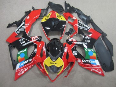 2005-2006 Black Red Yellow Suzuki GSXR1000 Bike Fairings for Sale