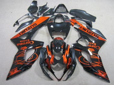 2005-2006 Black Orange Corona Extra Suzuki GSXR1000 Replacement Fairings for Sale