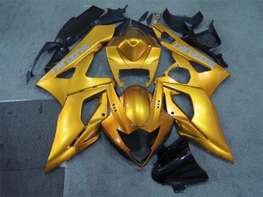 2005-2006 Gold Suzuki GSXR1000 Motorcycle Fairings Kit for Sale