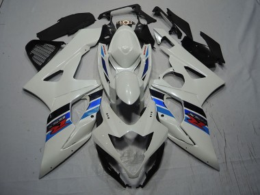 2007-2008 White Blue Suzuki GSXR1000 Bike Fairings for Sale