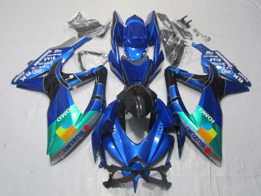 2007-2008 Blue Black Green Jomo Suzuki GSXR1000 Motorcycle Bodywork for Sale