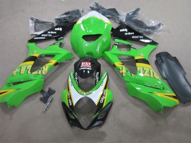 2007-2008 Green Rizla Q8 oils Suzuki GSXR1000 Motorcycle Fairing for Sale